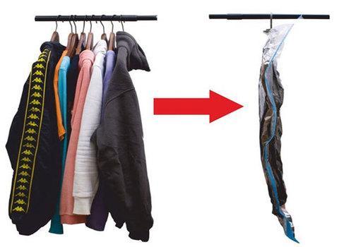 Вакуумный пакет для хранения одежды и постельного белья с клапаном For Clothing (80х120 см), фото 2