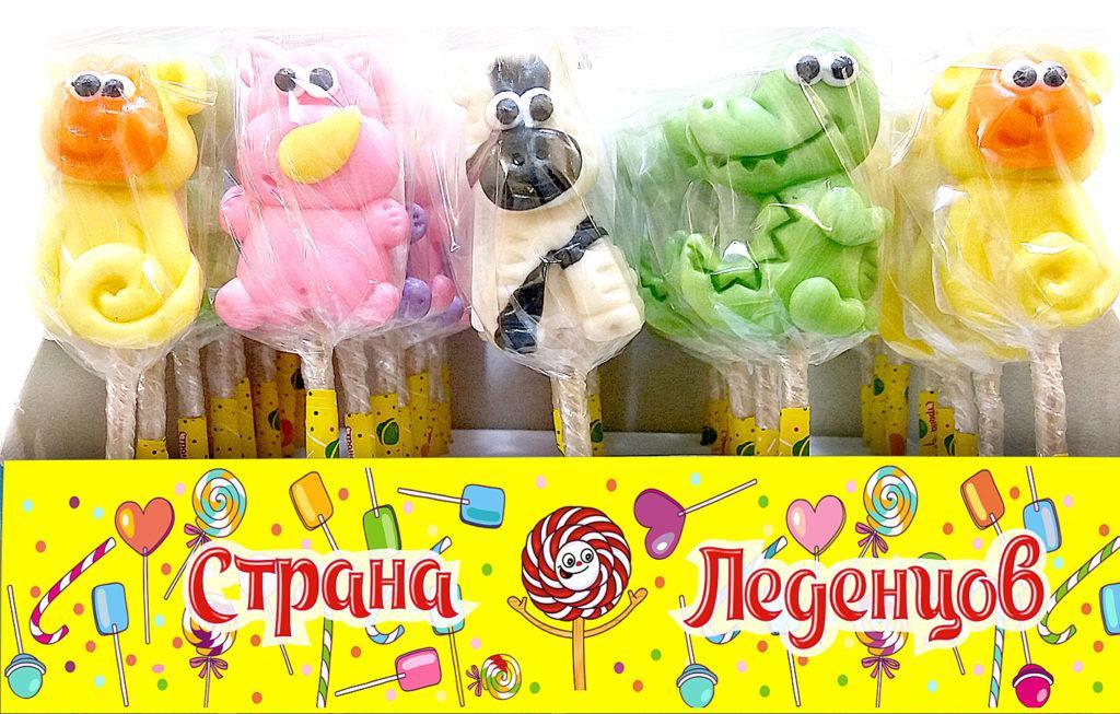 Леденец "Сафари мини" 15гр в шоу-боксе (40 шт. в упаковке)