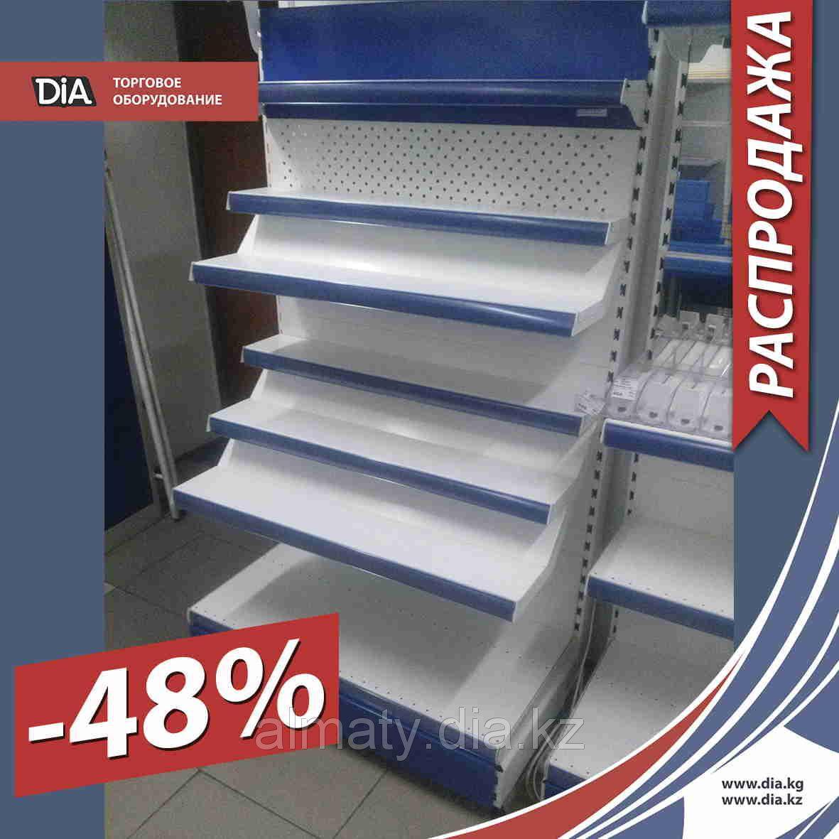 (продано) 651 Комплект 02.11.2016 Алмата Витрина СП Стеллаж 3D полки синий
