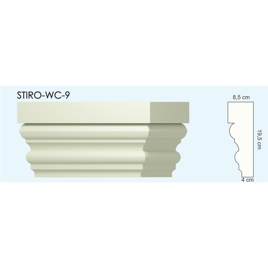 Верх окон STIRO-WC-09