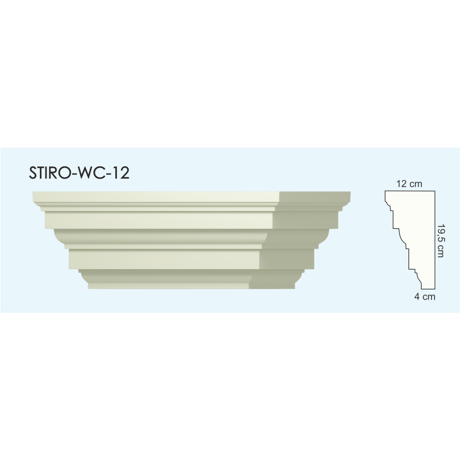 Верх окон STIRO-WC-12 - фото 1 - id-p67038462