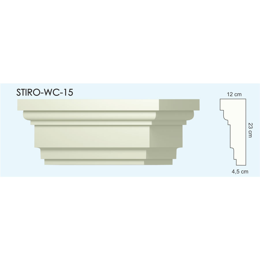 Верх окон STIRO-WC-15