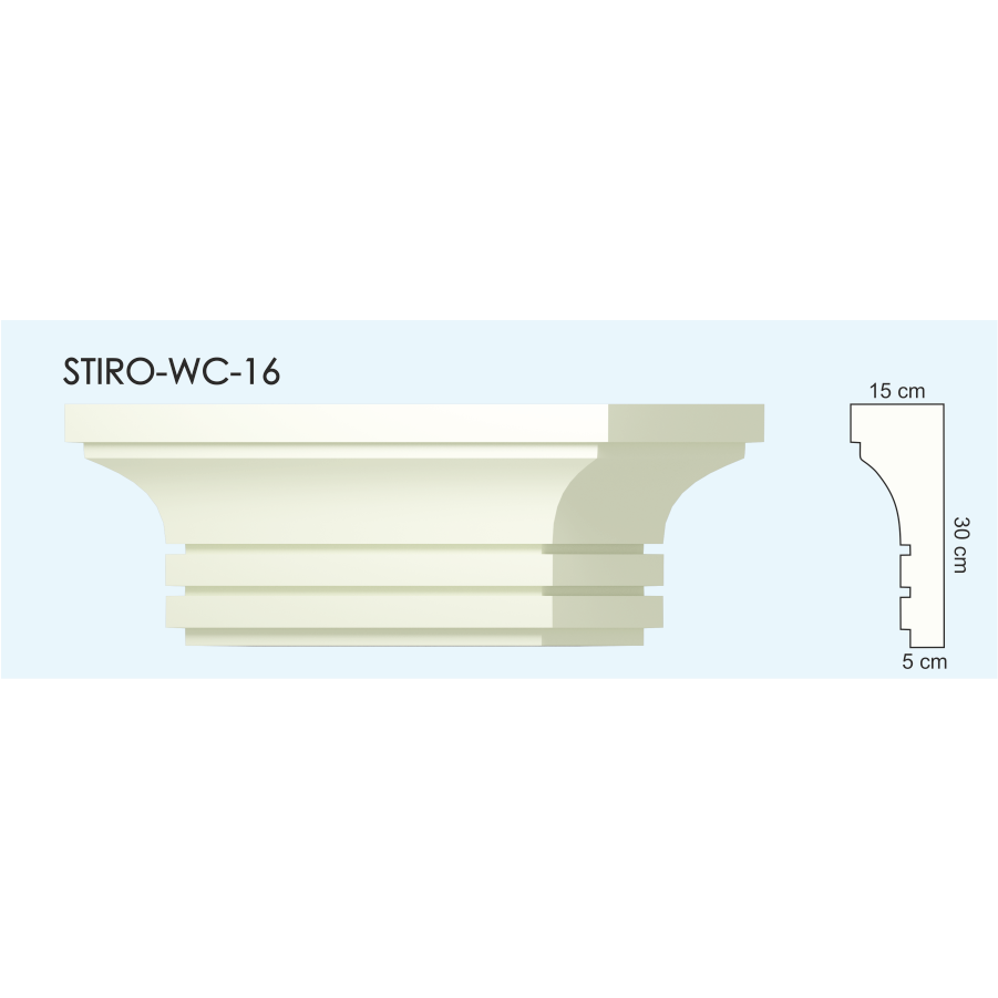 Верх окон STIRO-WC-16 - фото 1 - id-p67038466