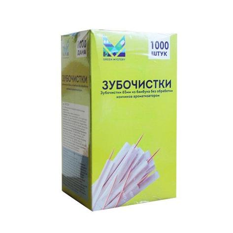 Зубочистки 65 мм., бамбук в инд. ПП уп.1000 шт/упак, 1000 шт, фото 2