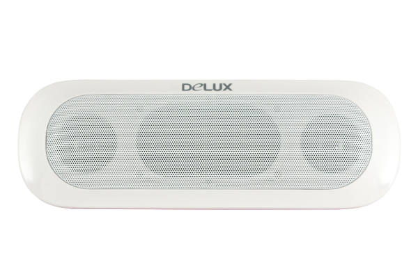 Колонки Delux DLS-Q7UP, Портативные, Порт USB, SD кардридер, RMS 2W*2, Бело-Розовый