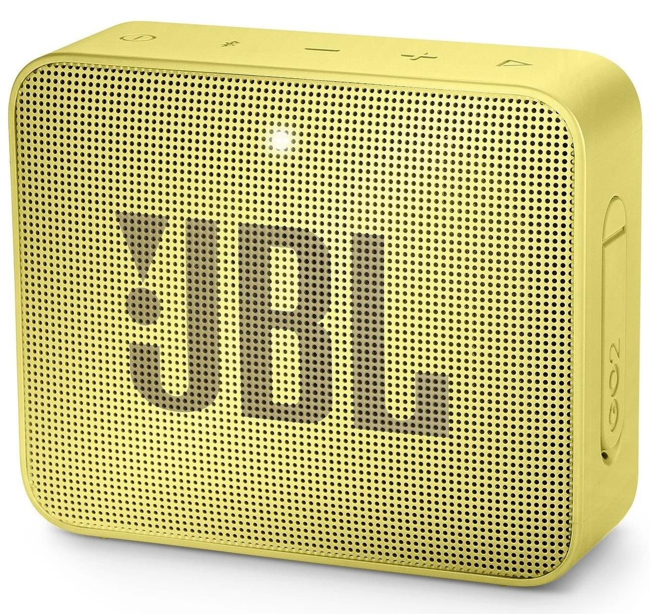 Колонки JBL GO (1.0) - Yellow, JBLGOYEL, 3Вт RMS, 180Hz-20kHz, 80dB, Line-In 3.5mm, 600 мА*ч, Bluetooth