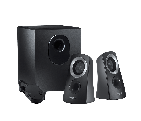 Колонки Logitech Z-313 (2.1) - Black, 25Вт(2x5+15) RMS, 48Hz-20kHz, +RC