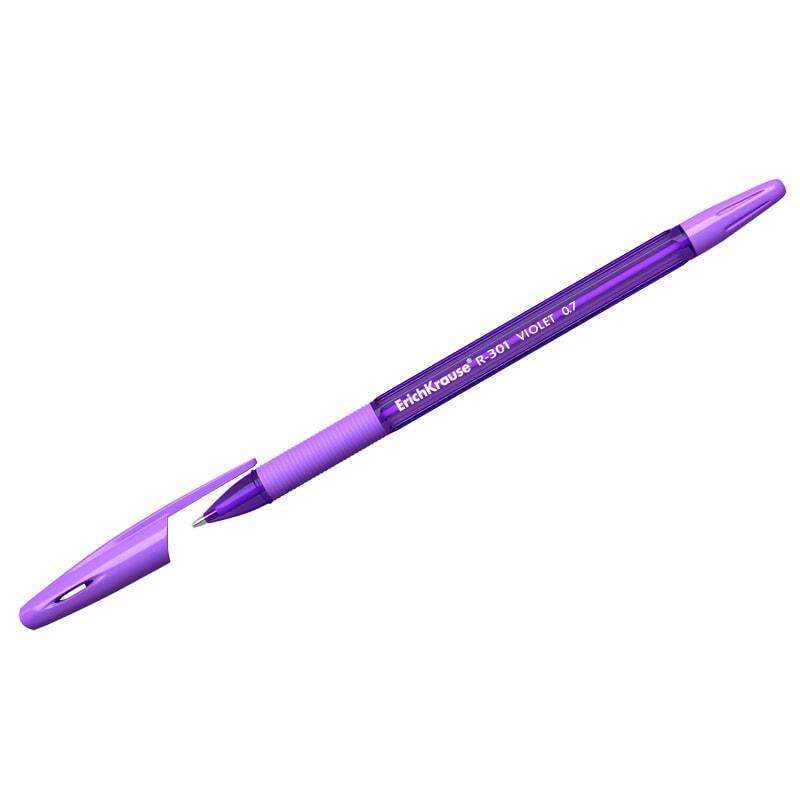 Ручка шариковая Erich Krause "R-301 Violet" фиолетовая, 0,7мм - фото 1 - id-p67063464