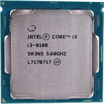 Процессор Intel 1151 i3-8100 3,6GHz 6Mb - фото 1 - id-p67063778