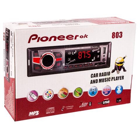 Автомагнитола с пультом управления Pioneeir 803 [Bluetooth, USB, MP3, AUX, TF, FM; 4х50 Вт]