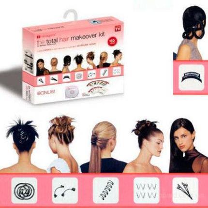 Набор заколок и приспособлений для укладки волос с видео-уроками «Hairagami» {28 предметов}, фото 2