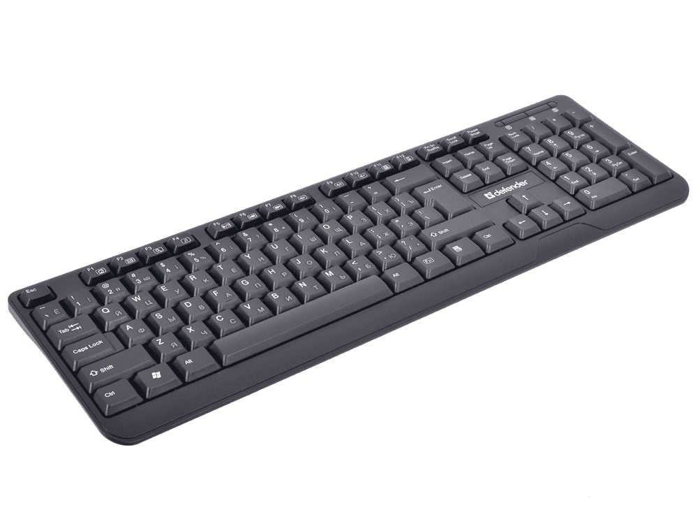 Клавиатура Defender OfficeMate HM-710, (Черный), USB, ENG/RUS/KAZ