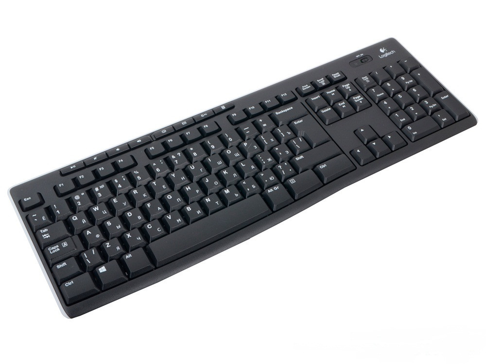 Клавиатура Logitech K270, Wireless, Multimedia, Black, USB, 2 х AAA