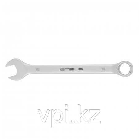 Рожково-накидной ключ, матовый хром, 16мм, Stels - фото 1 - id-p67086579