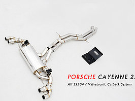 Выхлопная система на Porsche Cayenne III (с регулировкой звука)