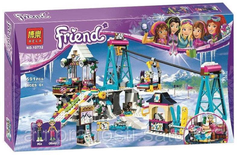Конструктор Bela Friends 10732 Горнолыжный курорт: Подъемник , 591 дет.