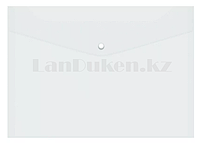 Папка конверт на кнопке А4 (прозрачная)