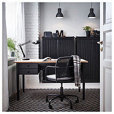 Стол письменный АРКЕЛЬСТОРП черный ИКЕА, IKEA, фото 2