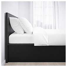 Кровать с подъемным механизмом МАЛЬМ 180х200 черно-коричневый ИКЕА, IKEA, фото 3