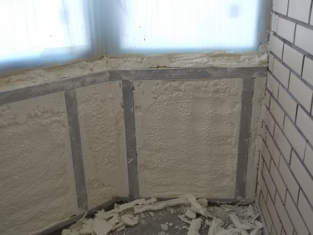 Утепление балкона пенополиуретаном