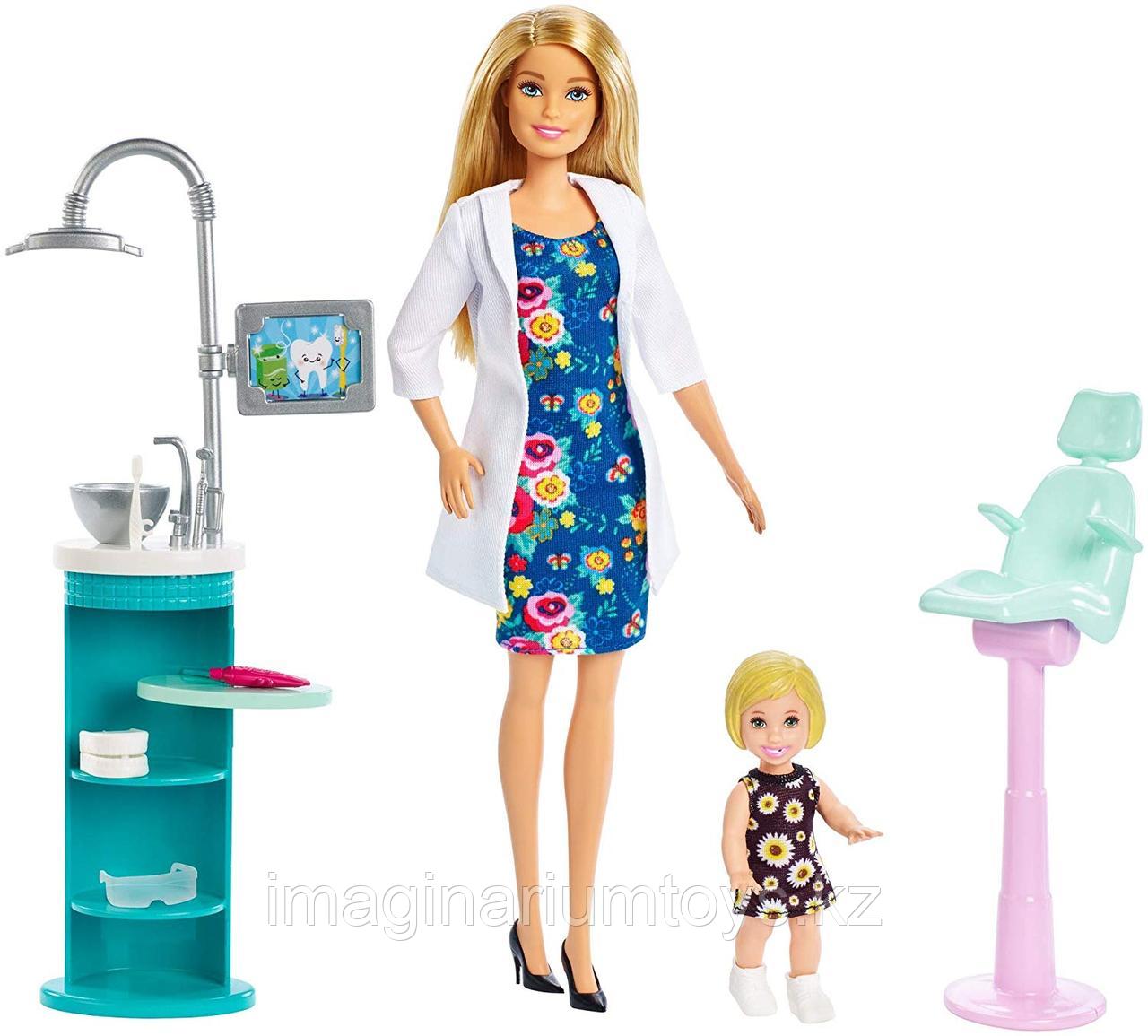 Игровой набор Barbie Барби Стоматолог Блондинка, фото 1
