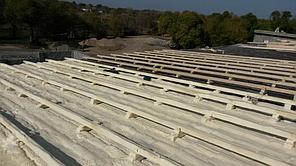 Утепление кровли склада ППУ 1