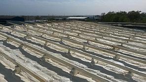 Утепление кровли склада ППУ 10