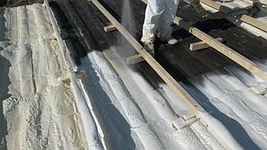 Утепление кровли склада ППУ 11