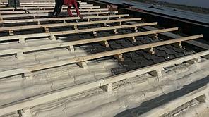 Утепление кровли склада ППУ 13