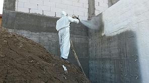 Утепление фундамента ППУ 8