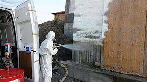 Утепление фундамента ППУ 13