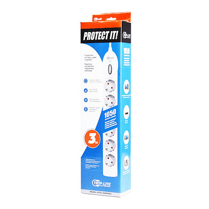 Сетевой фильтр Tripp-lite Super 6 DEU 3 м. 220 в., фото 2