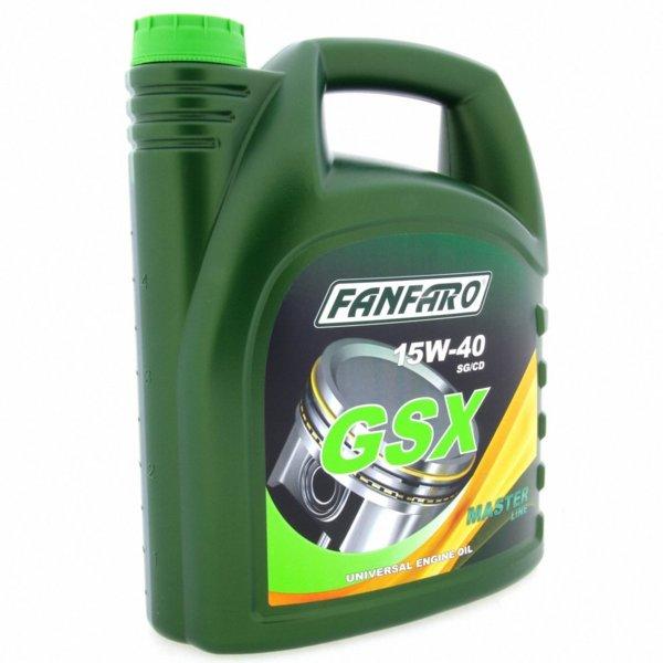 Минеральное моторное масло FANFARO GSX SAE 15W-40 4L, фото 1