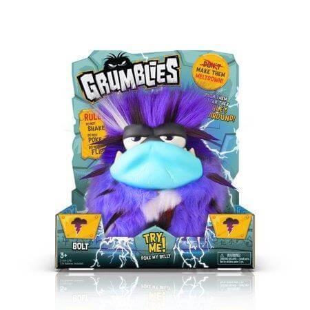 Игрушка интерактивная Skyrocket Grumblies Bolt Purple Plush