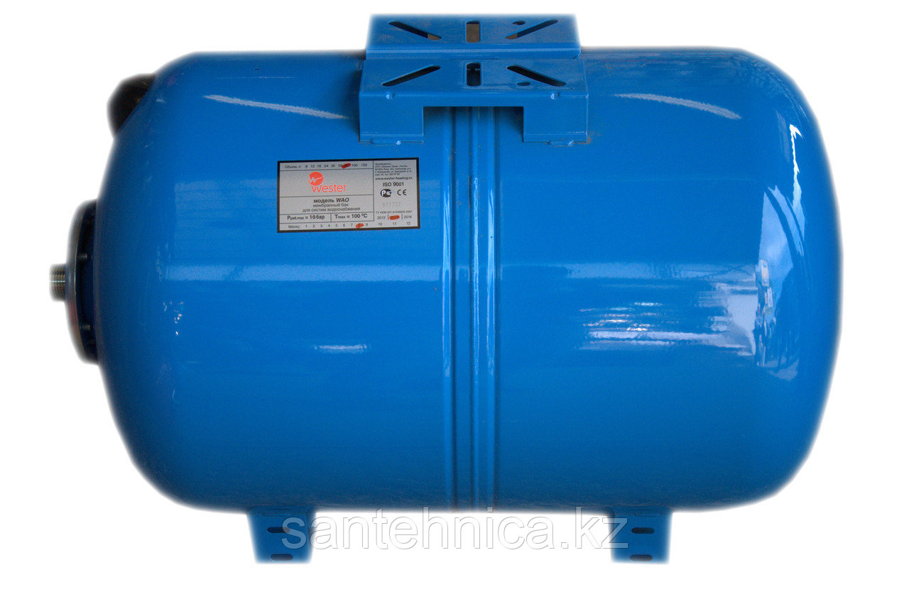 Гидроаккумулятор Аквабрайт (Wester) 100 л. горизонтальный - фото 1 - id-p67228909