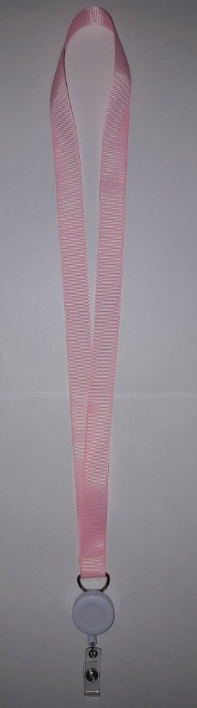 Шнурок для бейджа розовый - фото 2 - id-p67228941