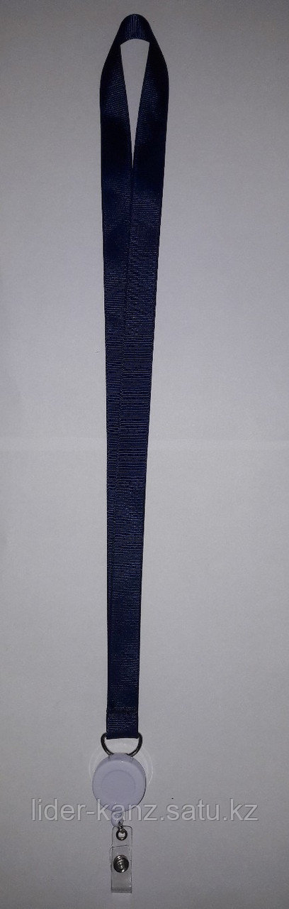 Шнурок для бейджа темно-синий - фото 2 - id-p67228966
