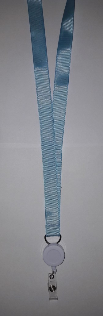 Шнурок для бейджа голубой - фото 2 - id-p67228979