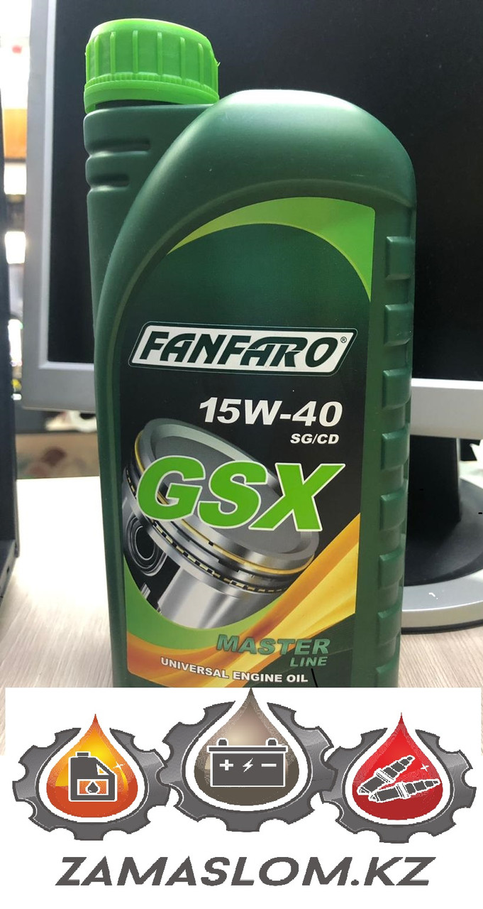 Минеральное моторное масло FANFARO GSX SAE 15W-40 1L - фото 1 - id-p67232087