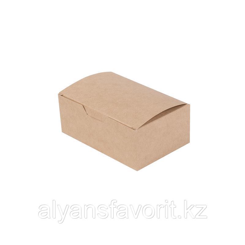 EcoFast food box, S- контейнер бумажный,размер: 115*75*45 мм.РФ