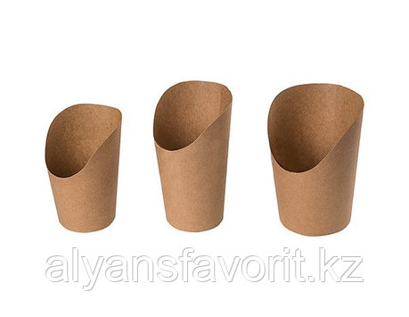 ЕcoSnack Cup М- упаковка для картофеля фри,снеков и поп корна. 480 мл. РФ, фото 2
