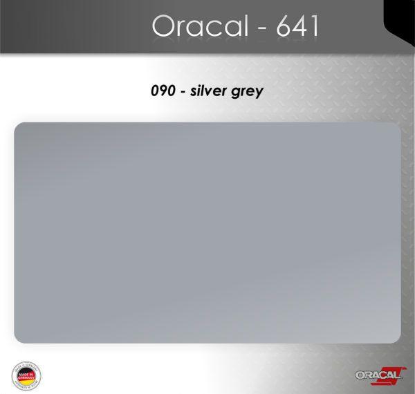 Пленка Оракал 641/серебристо-серый (090) 1м, Глянцевое