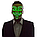 Светящаяся LED маска Гая Фокса Анонимуса на батарейках, фото 10