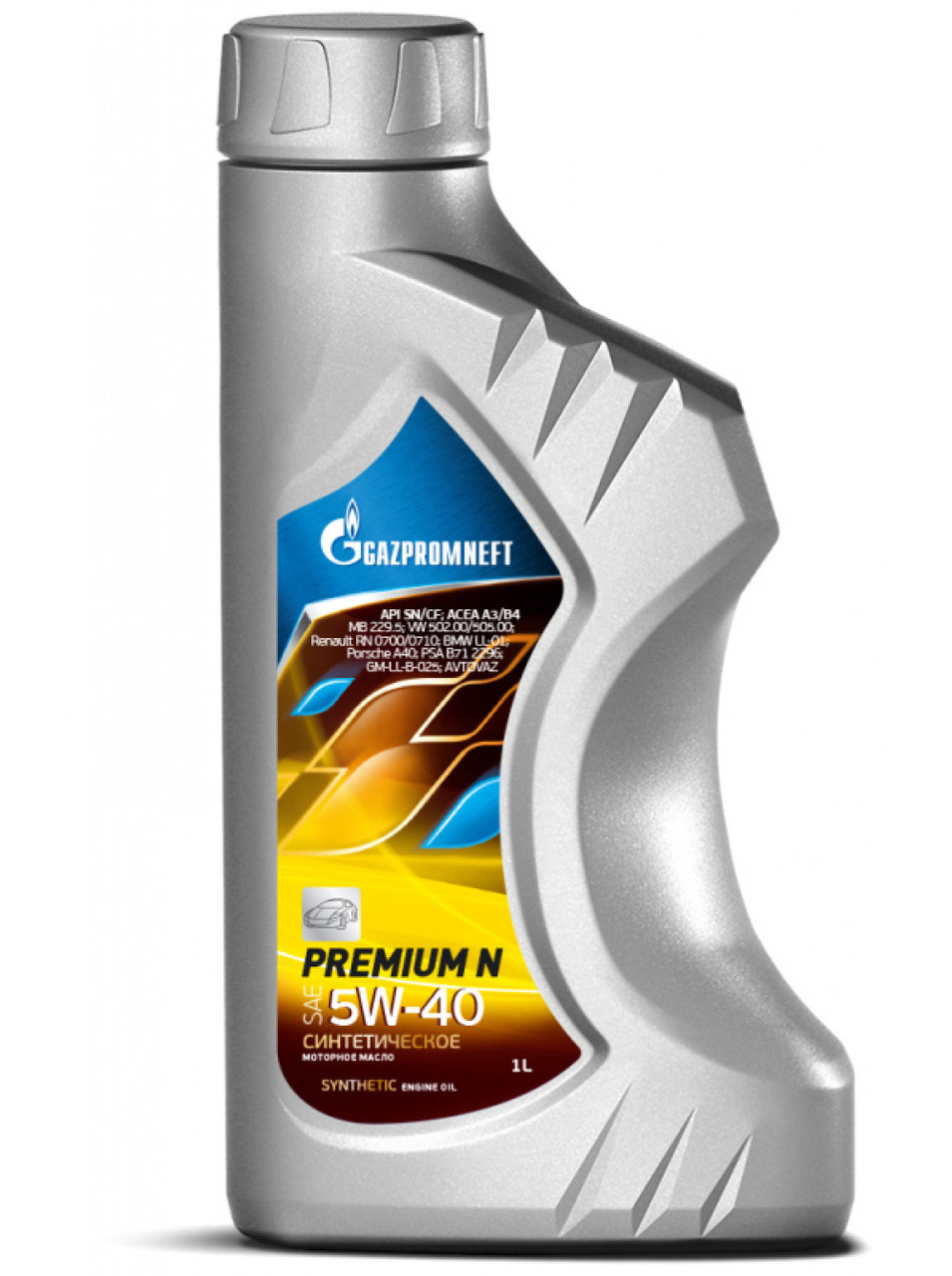 Синтетическое моторное масло Gazpromneft Premium N 5W-40 1литр - фото 1 - id-p67244712