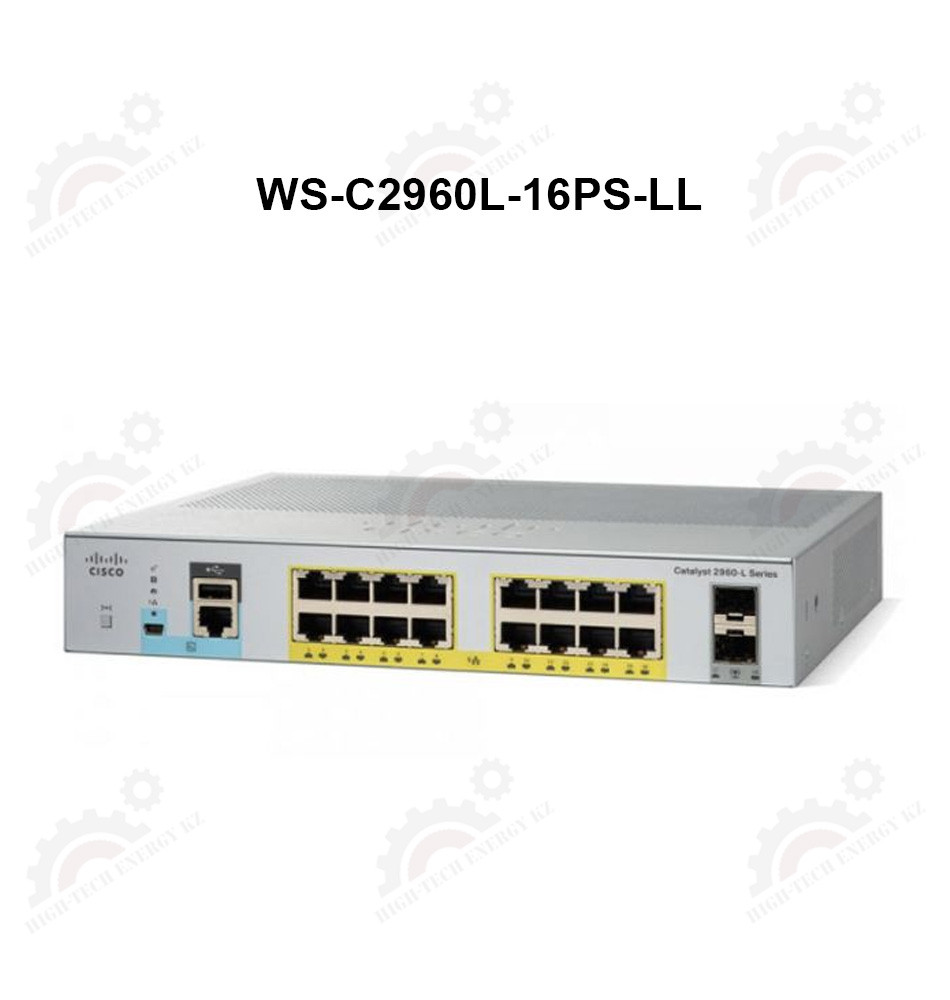 Catalyst 2960L 16 port GigE with PoE, 2 x 1G SFP, LAN Lite - фото 1 - id-p67032326