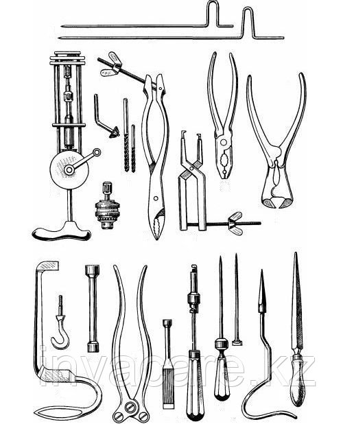 Набор медицинских инструментов "Остеосинтез" Н-165 Ворсма (1986 г.) с Госрезерва - фото 1 - id-p67248552