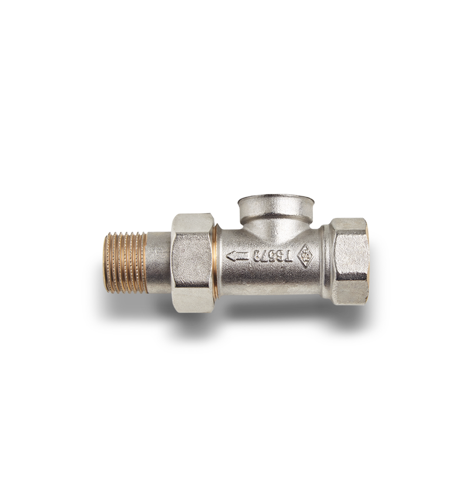 Прямой клапан радиатора, фото 1