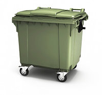 Крупногабаритный контейнер для мусора 1100 литров с крышкой РФ.