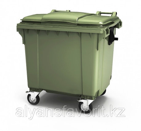 Крупногабаритный контейнер для мусора 1100 литров с крышкой РФ., фото 2