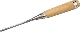Стамеска-долото "СТ 500" с деревянной ручкой, хромованадиевая, 6мм, ЗУБР